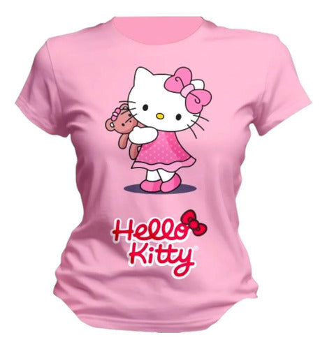 Playera Hello Kitty Tierna Varios Colores Personaliza
