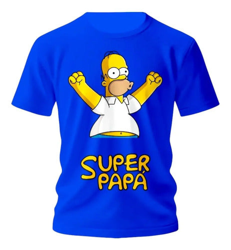 Playera Dia Del Padre Simpson Papa Abuelo Super Papa