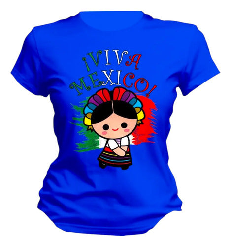 Playera Lele Muñeca Mexicana Patria Bandera Mexico Lele