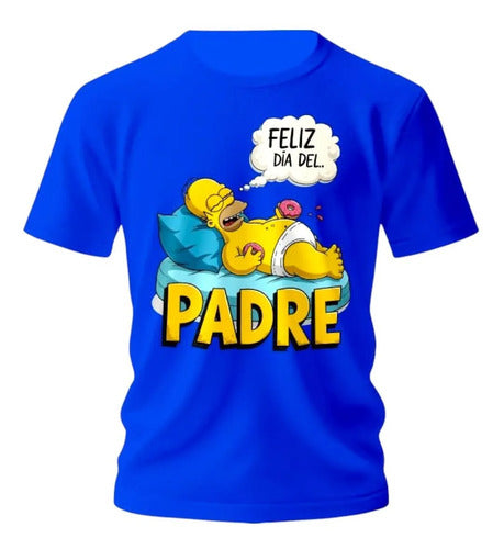 Playera Dia Del Padre Super Papa Homero Personaliza