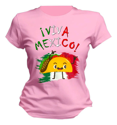 Playera 15 De Septiembre Meriachi Taco Sombrero Fiestas Taco
