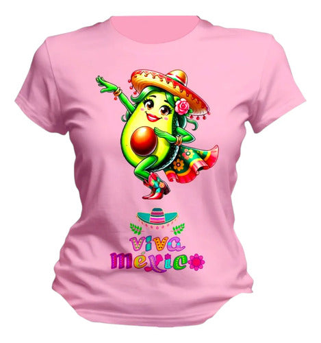 Playera 15 De Septiembre Taco Aguacate Mexico Fiestas