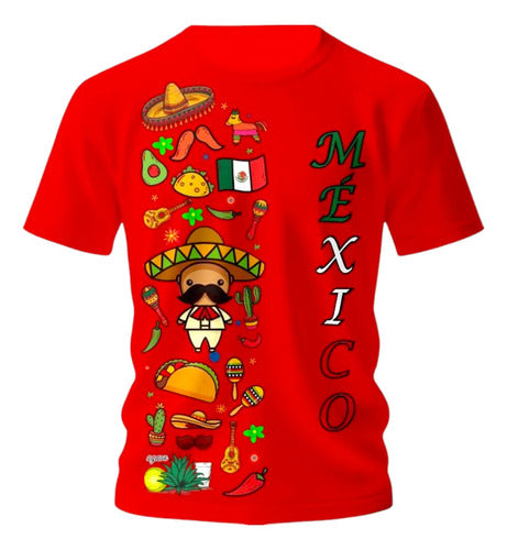 Playera Tradicional 15 De Septiembre Ajolote Lele Charro