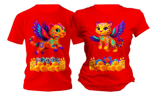 Duo Playeras Alebrijes Dia De Muertos Halloween Personaliza