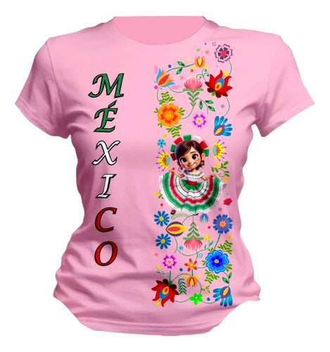 Playera 15 De Septiembre Tradicional Mexicana Adelita