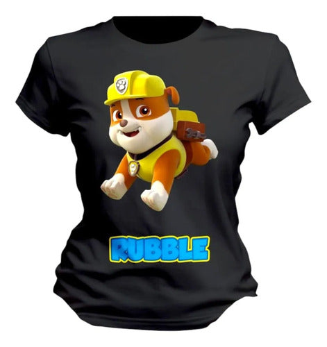 Playera Rubble Paw Patrol Patrulla Canina Personaliza