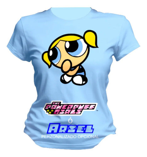 Playera Bombon Burbuja Bellota Power Girls Personaliza