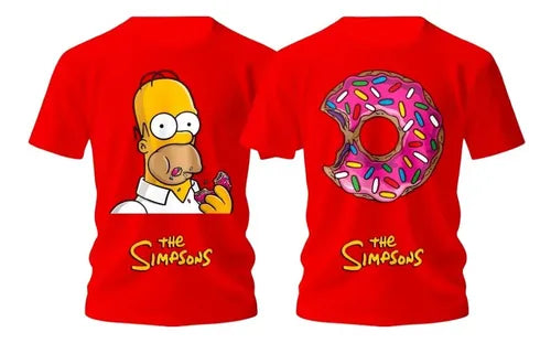 Duo Playera Homero Simpson Dona Duff Cerverza