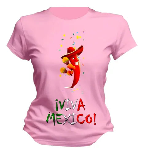 Playera 15 De Septiembre Meriachi Taco Sombrero Fiestas