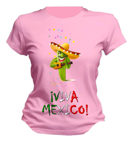 Playera 15 De Septiembre Meriachi Taco Sombrero Fiestas