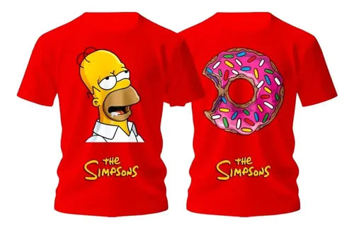 Duo Playera Homero Simpson Dona Duff Cerverza