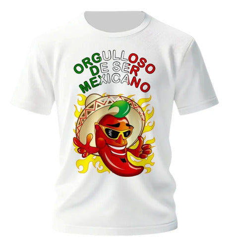 Playera 15 De Septiembre Meriachi Taco Sombrero Fiestas