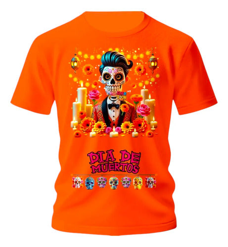 Playera Catrin Y Catrina Dia De Muertos Mexicanos Catrin