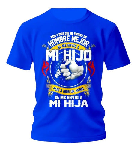 Playera Para Papa Dia Del Padre Frase Mi Hijo Regalo