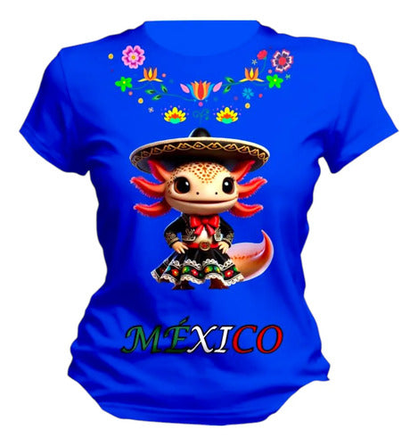 Playera Folclorica Mexicana Adelita Lele Dama Mujer Ajolote