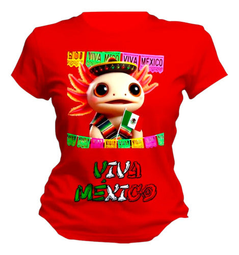 Playera 15 De Septiembre Ajolote Mexicano Mariachi Unisex