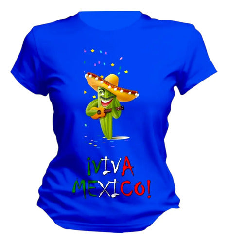 Playera 15 De Septiembre Meriachi Taco Sombrero Fiestas