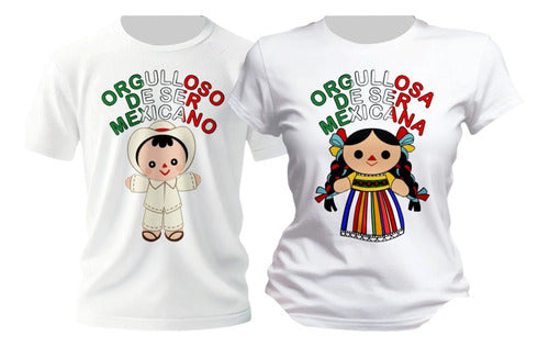 Duo De Playera Veracruzando Lele Muñeca Mexicana Duo