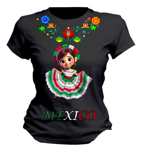 Playera Mexicana Dama Manga Corta Lele Personaliza Adelita