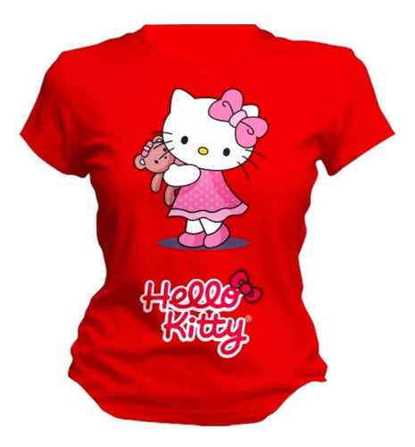 Playera Hello Kitty Tierna Varios Colores Personaliza