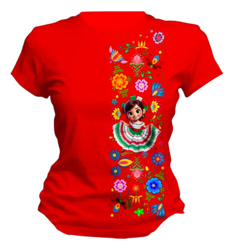 Playera Mexicana 15 De Septiembre Tematica Mariachi Adelita