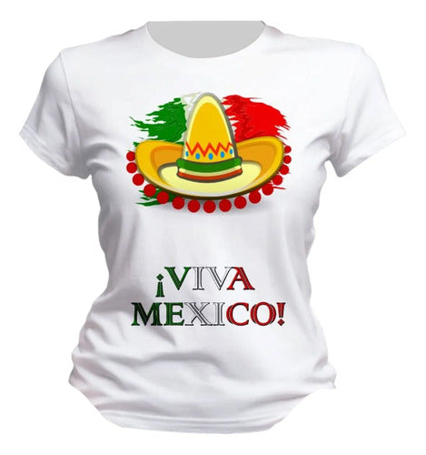 Playera 15 De Septiembre Meriachi Taco Sombrero Fiestas