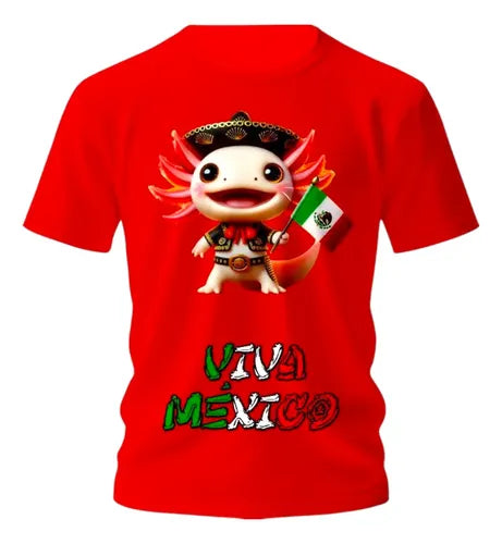 Playera Ajolote Mariachi Fiesta Patrias 15 De Septiembre
