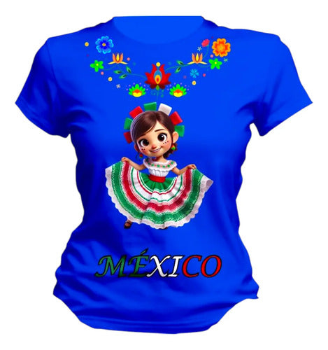 Playera Mexicana Dama Manga Corta Lele Personaliza Adelita
