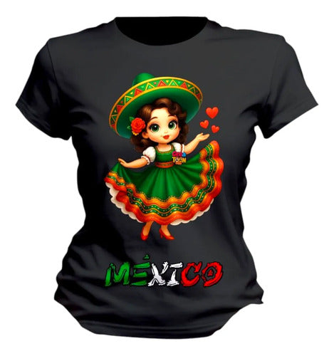 Playera Viva Mexico Adelita 15 De Septiembre Mujer Adelita