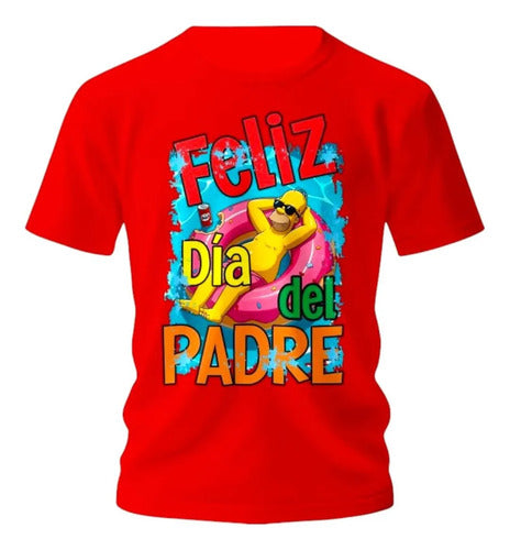 Playera Dia Del Padre Super Papa Homero Personaliza