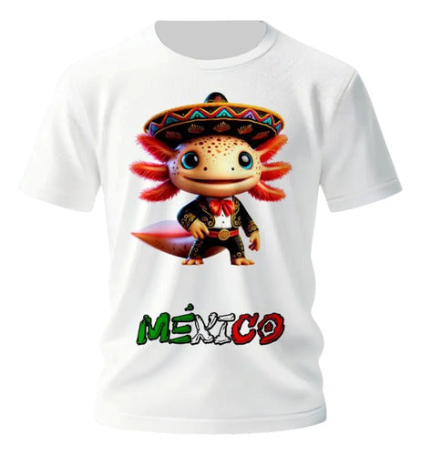 Playera Ajolote Mariachi Fiesta Patrias 15 De Septiembre