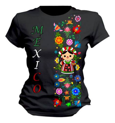 Playera Adelita Lele Adelita Flores Fiestas Patrias Lele 4