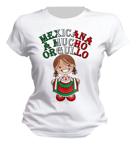 Playera Orgullo Mexicano 15 De Septiembre Unisex Adelita