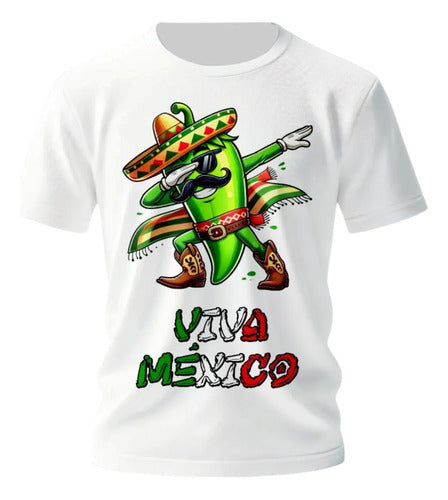 Playera Chile Jitomate 15 De Septiembre Personaliza Chile
