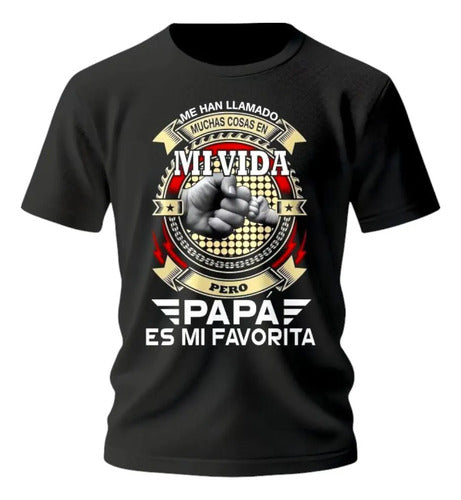 Playera Papa He Hijo Dia Del Padre Abuelo Personaliza