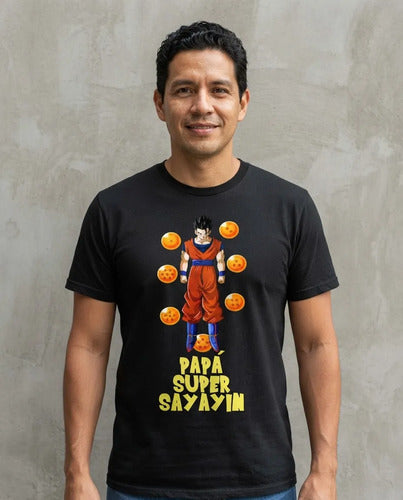 Playera Día Del Papá Mamá Hijo Gohan Pan Videl Regalo