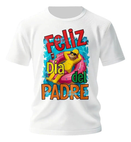 Playera Dia Del Padre Super Papa Homero Personaliza