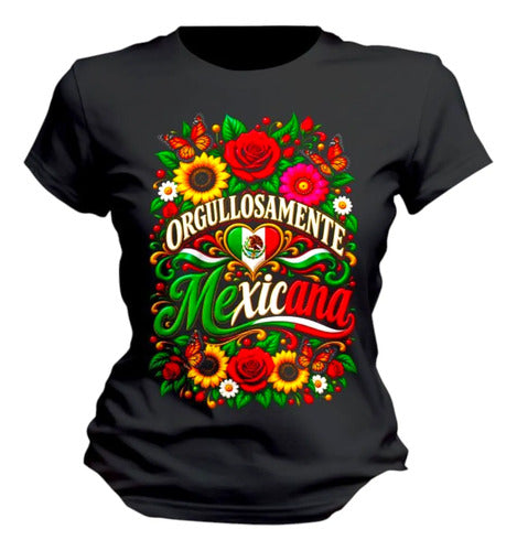 Playera Mujer Orgullosamente Mexicana Mexicana