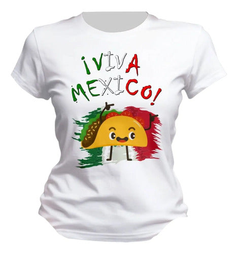 Playera 15 De Septiembre Meriachi Taco Sombrero Fiestas Taco