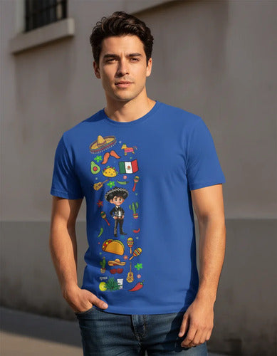 Playera Mexicana 15 De Septiembre Tematica Mariachi Charro