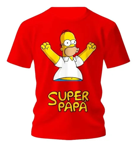 Playera Dia Del Padre Simpson Papa Abuelo Super Papa
