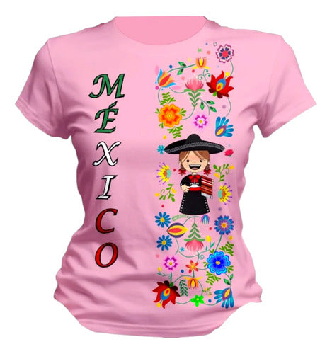 Playera 15 De Septiembre Tradicional Mexicana Adelita