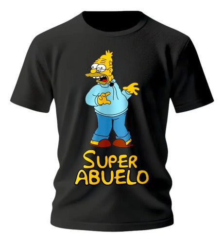 Playera Dia Del Padre Simpson Papa Abuelo Super Papa