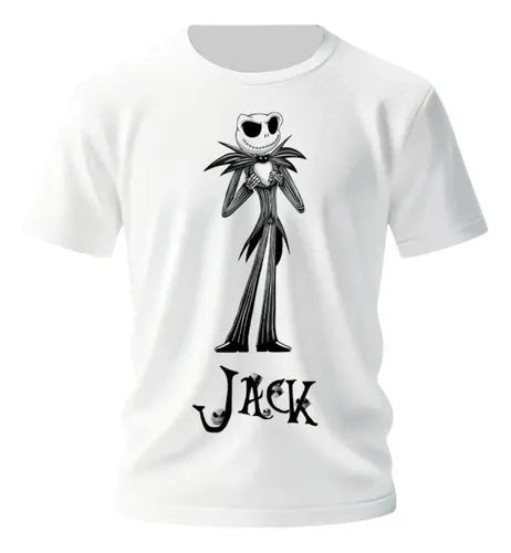 Playera Jack Skellington Sally Hallowen Personaliza Extraño