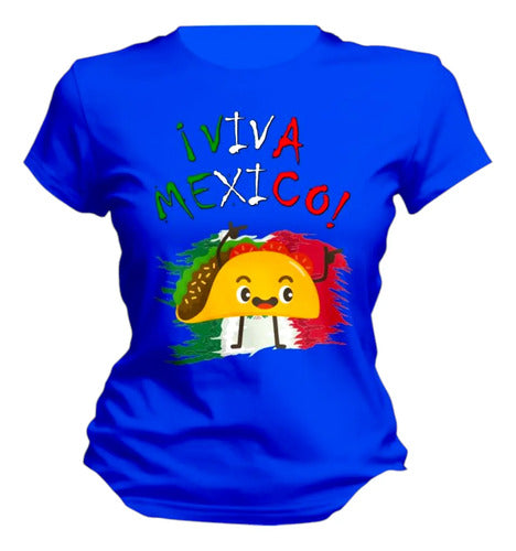 Playera 15 De Septiembre Meriachi Taco Sombrero Fiestas Taco