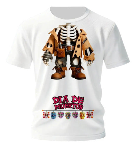 Playera Traje Hom Y Muj Esqueletos Traje Dia De Muertos