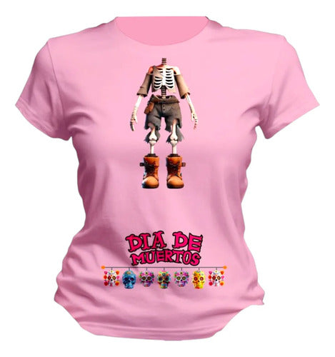 Playera Traje Hom Y Muj Esqueletos Traje Dia De Muertos