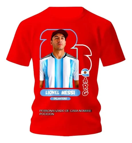 Playera Personalizada Argentina Selecciones Mundial Estampa