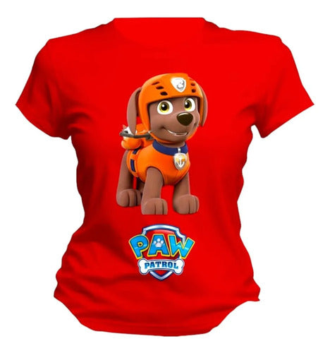 Playera Paw Patrol Zumba Patrulla Canina Personaliza