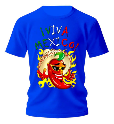 Playera 15 De Septiembre Meriachi Taco Sombrero Fiestas